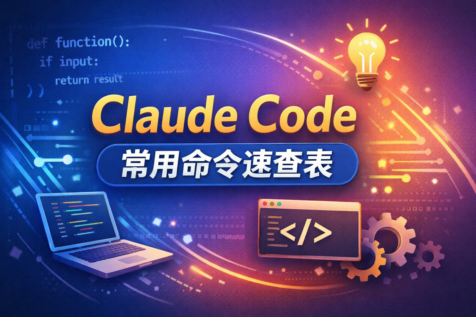 Claude Code 常用命令速查表